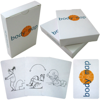 Tarjetas de Juego Educativas para Niños con Mapa Corporal Impresas Personalizadas con Barniz Brillante y Caja de Color