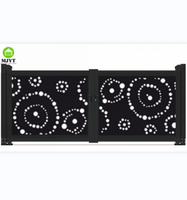 Porte battante électrique double pour allée manoir clôtures portails en aluminium avec cadre en métal