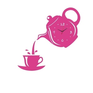 28X21cm tasse à café Pot nordique salon maison mode horloge créative personnalité Quartz horloge décorative Art silencieux horloge murale - Product Image 2