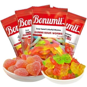 กัมมี่เวิร์มและหมีสีรุ้งมีไวรัสขนม<span class=keywords><strong>หวาน</strong></span>รสเคี้ยวรูปหัวใจยอดนิยมทิกทิกสำหรับงานปาร์ตี้ของขวัญวันเกิดจำนวนมาก - Product Image 1