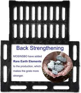 <span class=keywords><strong>Grille</strong></span> de drainage et cadre en <span class=keywords><strong>fonte</strong></span> Divine, couvercle de canal de voie d'accès robuste de classe B, <span class=keywords><strong>grille</strong></span> de drainage de tranchée extérieure avec base - Product Image 3