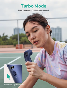 พัดลมพกพาขนาดเล็ก6เกียร์4P + <span class=keywords><strong>2H</strong></span> โหมดแบตเตอรี่3500mAh เวลาในการทำความเย็นสูงสุด15H พลาสติกแอนดรอยด์สำหรับระบายความร้อนกลางแจ้ง - Product Image 2