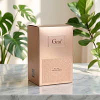 Boîte d'emballage de luxe en carton blanc gaufré pour produits de soin, avec logo personnalisé et finition mate, coffret cadeau