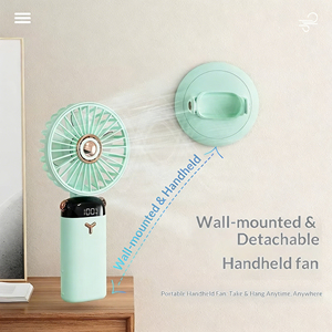 IMYCOO New Arrival 5000mAh Wireless Table Wall-mounted Mini Rechargeable Portable <b>Fan</b> Custom Powerful <b>USB</b> Small <b>Desk</b> Cooling <b>Fan</b> - Product Image 3