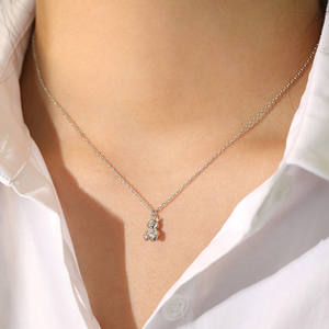 FUAMAY Plata Animal Anime <strong>Bear</strong> Pendant Choker <strong>Necklaces</strong> Woman <strong>Gummy</strong> <strong>Bear</strong> <strong>Necklace</strong> - Product Image 5