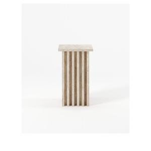 Moderner Luxus Grüner Marmor Naturstein Tisch Minimalistischer Wohnzimmer Sofa Beistelltisch Marmor Ecktisch Nachttisch - Product Image 3