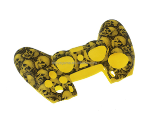Peau en silicone pour manette PS4 avec impression par transfert d'eau tête de mort, housse de protection en silicone - Product Image 2