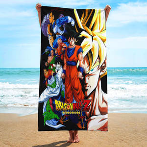 Serviettes de bain en coton biologique 100% bambou de luxe, grandes, personnalisées, de style japonais, d'anime, de Dragon Ball, serviettes de <span class=keywords><strong>plage</strong></span> - Product Image 2