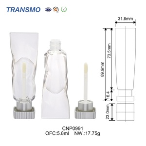 Fabricante de Envases Cosméticos de Marca Privada, Tubos de Brillo Labial Transparentes Únicos de 5 ml con Logotipo Personalizado - Product Image 2