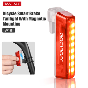 Gaciron <span class=keywords><strong>Magnetic</strong></span> IPX4 Mount 30 Lumen Smart Cycle Light Bicicleta trasera Inducción automática Led Bicicleta Freno de bicicleta Luces traseras - Product Image 3
