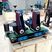 Meuleuse à bande verticale électrique multifonctionnelle de qualité industrielle, acier au carbone, acier inoxydable, ébavurage, polissage, 3 ans