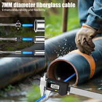 Caméra d'inspection de tuyaux DVR IPS 9 pouces avec sonde localisatrice 512 Hz, compteur de distance autonivelant pour égouts, endoscope industriel 7 mm