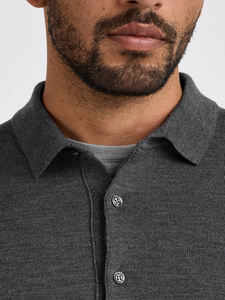 Wholesale Super Soft Customize Knitted <strong>Men's</strong> Cashmere Sweater Knitwear <strong>Polo</strong> <strong>Neck</strong> Button Cashmere <strong>Jumper</strong> for <strong>Men</strong> <strong>Polo</strong> Sweater - Product Image 5
