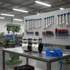 Compresseur d'air silencieux sans huile <span class=keywords><strong>BST400</strong></span>/7AF/BSAC220V110V380V440V105V120V240V, petit moteur silencieux, composant de moteur, refroidissement par air, neuf - Product Image 2