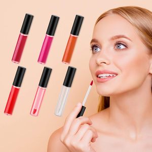 Tubos de Brillo Labial de Forma Especial de 4ml y 5ml, con Logotipo Personalizado, Tubos de Brillo Labial con Brocha Grande, Botella de Brillo Labial Espeso, Tubo de Aceite Labial - Product Image 4