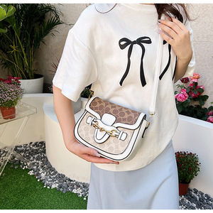 Bolso Bandolera Retro de PU para <span class=keywords><strong>Mujer</strong></span>, con Correa Ancha para el Hombro, Cierre Magnético, Diseño Elegante y Portátil - Product Image 6
