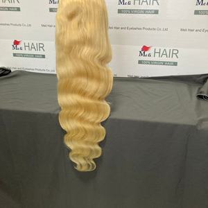 Peluca Frontal 613 con 180% de Densidad, Pelucas Frontales Completas Rubias con Cabello Liso y Ondulado, Peluca Frontal 613 con Encaje Transparente - Product Image 5