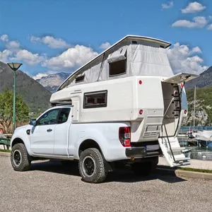 Caminhão de fibra de vidro pop up, camper com cama dupla para venda, 2021