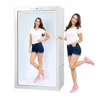 Vitrine holographique 3D transparente interactive pour la publicité et les expositions commerciales