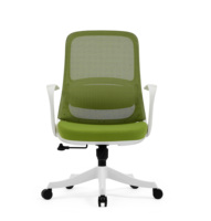 Chaise de bureau ergonomique moderne en gros, hauteur réglable, accoudoirs, coussin en éponge, dossier en maille, base métallique robuste, siège coulissant