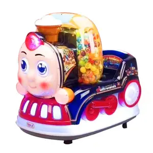 어린이 놀이기구 코인 운영 아기 얼굴 캡슐 장난감 익스프레스 기차 아동 놀이기구 게임 기계