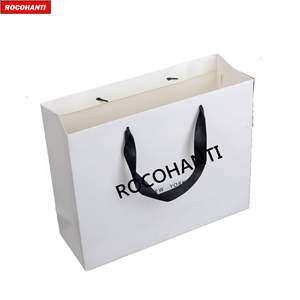 Bolsas de Papel para Compras con Logotipo de Marca para Pequeñas Empresas, Bolsas de Regalo de Cartón Blanco para Zapatos y Ropa - Product Image 6