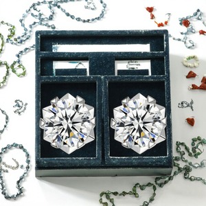 Boucles d'oreilles en diamant moissanite les plus vendues pour mariages et soirées, collection de bijoux disponible à prix de gros - Product Image 4