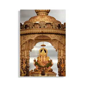 Metal boyama dini sanat eseri hint lord hinduizm ve budizm kırmızı tanrı baskılı alüminyum levha
