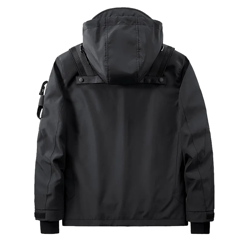 ジャケット・アウター fur docking multi pocket hooded coat Amazon.com: Men's Hooded Tactical Jacket with Hooded with