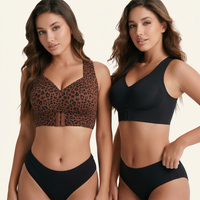 Soutien-gorge sans armatures en gel pour femme TK, couvrance totale, bretelles larges, soutien dorsal, confort quotidien sans coutures, soutien-gorge en gel pour femme