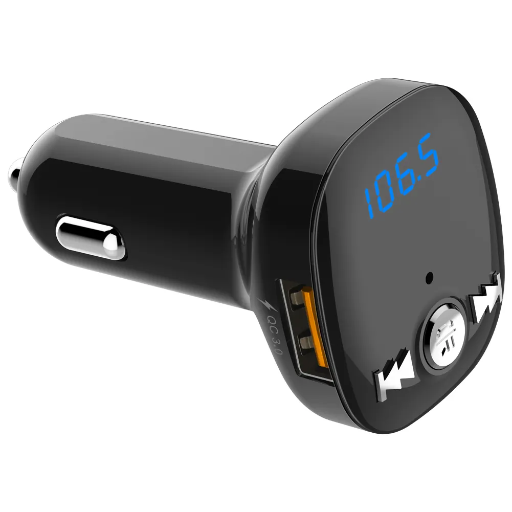 Dual USB Per Auto Altoparlante del Bluetooth Musica Audio Adattatore E Caricabatteria BC40Q