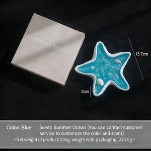Lilin Aromaterapi Bentuk Kerang Premium dengan Aksen Bintang Laut dan Aroma Khusus untuk Souvenir Pernikahan - Product Image 6