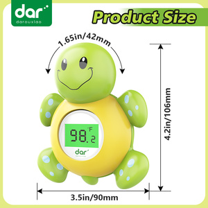 Thermomètre <span class=keywords><strong>de</strong></span> <span class=keywords><strong>bain</strong></span> pour bébé en forme <span class=keywords><strong>de</strong></span> <span class=keywords><strong>tortue</strong></span>, testeur <span class=keywords><strong>de</strong></span> température numérique flottant avec rétroéclairage couleur pour les nouveau-nés et les tout-petits, jouet <span class=keywords><strong>de</strong></span> sécurité pour la baignoire - Product Image 5