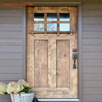 Prettyhouse - Puertas de Seguridad Metálicas Manuales Antirrobo Modernas y Duraderas para Uso Exterior en Hogares, Previenen Robos