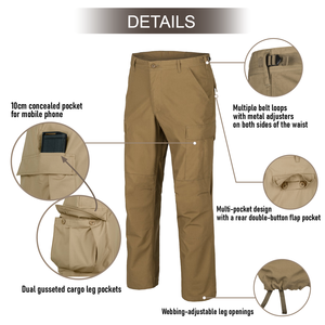 Pantalon de travail en coton KSP-BDU-PR - Pantalon de travail respirant et durable pour hommes - Pantalon de travail ample et confortable pour hommes - Product Image 2