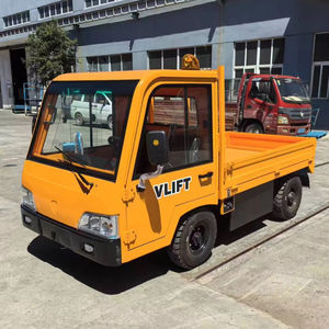 Узкодорожный Электрический Бортовой Грузовик, 4 колеса, тягач, 3 тонны, транспортный самосвал, тягач - Product Image 5