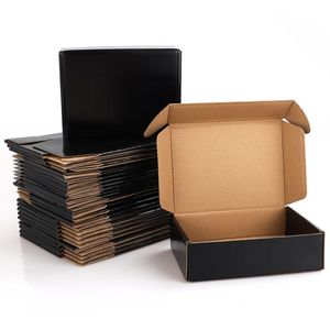 Encre de soja E-Commerce Panneaux marquables personnalisés Enveloppe kraft Boîte de papier pour vêtements à structure ondulée rigide pour emballage - Product Image 3