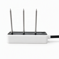 Capteur d'humidité du sol avec sonde en acier inoxydable 2-en-1, température et humidité, RS485 Modbus, étanche IP68, pour irrigation intelligente en serre