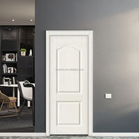 Fournisseur chinois de panneaux de porte en HDF/MDF moulés avec apprêt blanc pour chambre à coucher, salle de bain, hôtel, avec garantie de 3 ans, design moderne