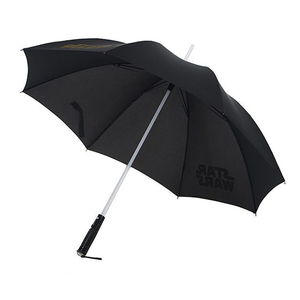 Paraguas Manual OEM 190T de Tela Pongee para Adultos, Negro, Recto, con Luces LED Intermitentes Tipo Sable de Luz - Product Image 4