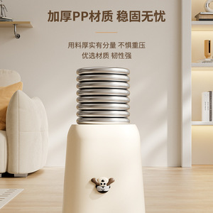 ถังขยะทรงกระบอกน่ารักพร้อมฝาปิดแบบพลิกได้ ความจุขนาดใหญ่ สำหรับใช้ในบ้าน สำนักงาน ห้องนอน ห้องนั่งเล่น - Product Image 1