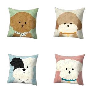 INSHARE Bunte Plüsch Cute Puppy Style Kissen bezug Sofa kissen Modern Animal Office Lenden kissen Bett Kopfstütze Kissen bezug - Product Image 2