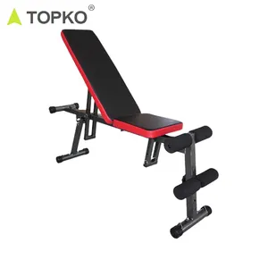 TOPKO logo personalizzato regolabile home gym workout forza panchina per ab esercizio di allenamento con i pesi
