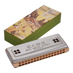 Armónica Echo Harp de 64 Orificios con Trémolo y Cañas Metálicas para Uso Profesional - Product Image 1