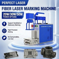 Machine de marquage laser à fibre portable 20W 30W pour métal, acier inoxydable, fer, code QR, numéro de série, graveur