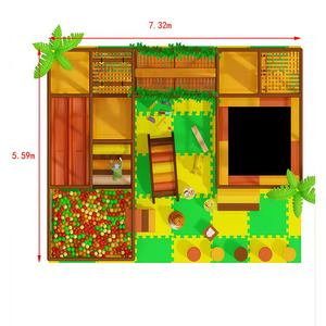 Divertido Parque Infantil Modular Temático para Niños, Set de Juegos Suaves con Mini Tobogán y Piscina de Pelotas para Área de Comedor de Restaurante - Product Image 3