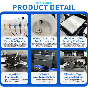 Proveedor de Impresoras DTG, Máquinas Automáticas de Impresión de Camisetas con 2 Cabezales de Impresión para Ropa, Sudaderas con Capucha, Logotipos y Diseños - Product Image 5
