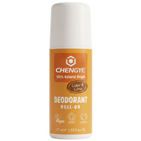 Déodorant naturel premium en roll-on à l'ambre et au bois de santal pour marque privée OEM, parfum personnalisé, faible MOQ, végan, 75 ml
