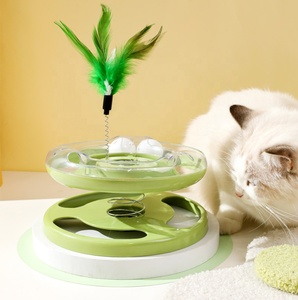 Dubbellaags Vrolijke Plaat Groothandel Spelen Kat <span class=keywords><strong>Teaser</strong></span> Speelgoed Interactief Speelgoed Voor Katten - Product Image 4