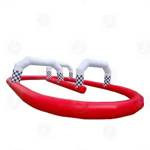 अनुकूलित Inflatable रेस कार सर्किट Inflatable जाओ Kart दौड़ ट्रैक कार्टिंग ट्रैक Karts जाने के लिए Inflatable रेस ट्रैक रेसिंग